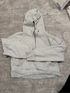 lululemon athletica Light Gray Half-Zip Hoodie